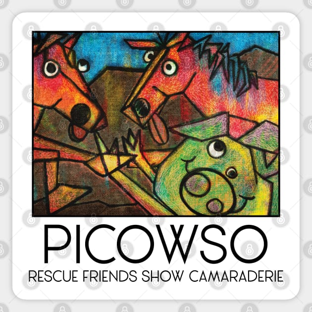 Rescue Friends Show Camaraderie Sticker by ArtsofAll